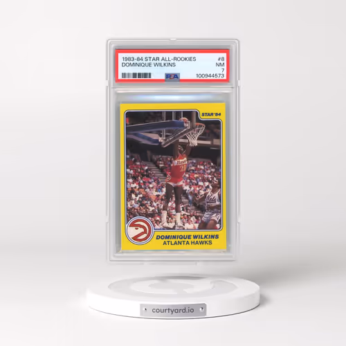 1983 Star All-Rookies #8 Dominique Wilkins (PSA 7 NM)
