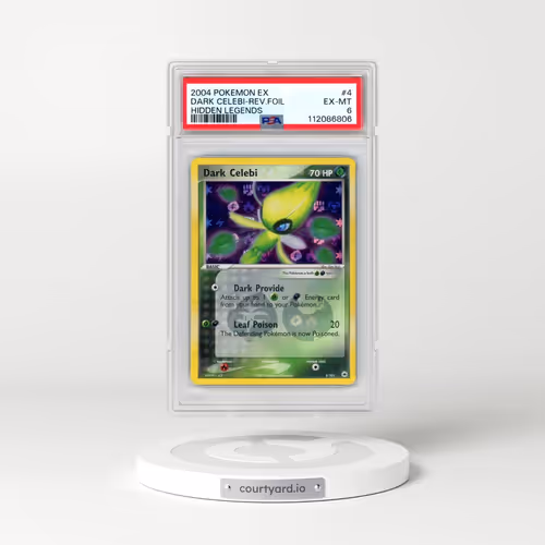2004 Pokémon EX Hidden Legends #4 Dark Celebi - Reverse Foil (PSA 6 EX-MT)