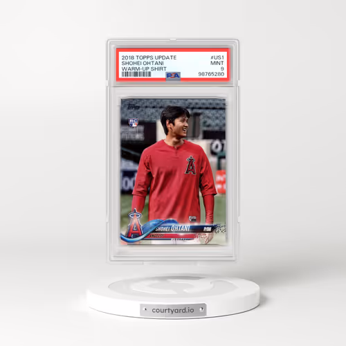 2018 Topps Update #US1 Shohei Ohtani - Warm-Up Shirt (PSA 9 MINT)