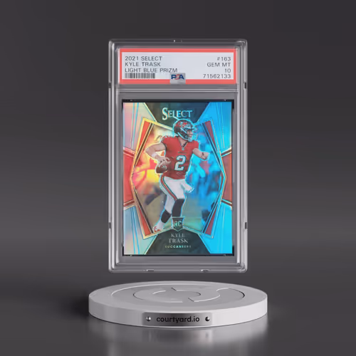 2021 Panini Select #163 Kyle Trask - Light Blue Prizm (PSA 10 GEM MINT)