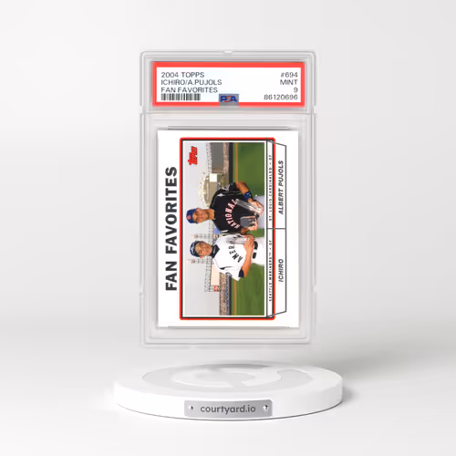 2004 Topps #694 Albert Pujols/Ichiro - Fan Favorites (PSA 9 MINT)