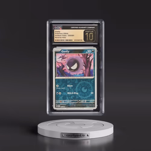 2024 Paldean Fates - PAF EN #055/091 Gastly - Reverse Holo (CGC 10 PRISTINE)