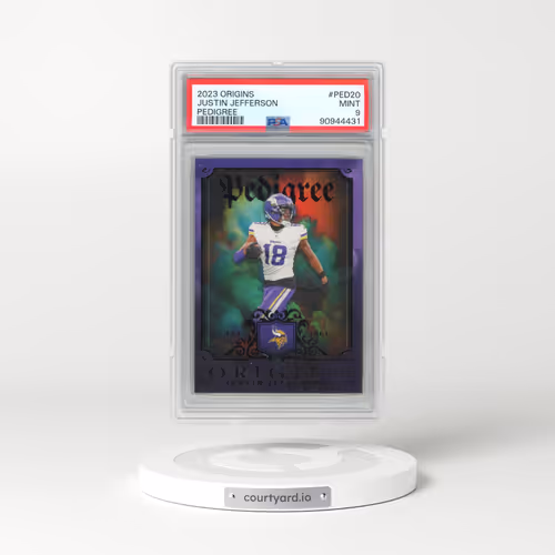 2023 Panini Origins Pedigree #PED20 Justin Jefferson (PSA 9 MINT)