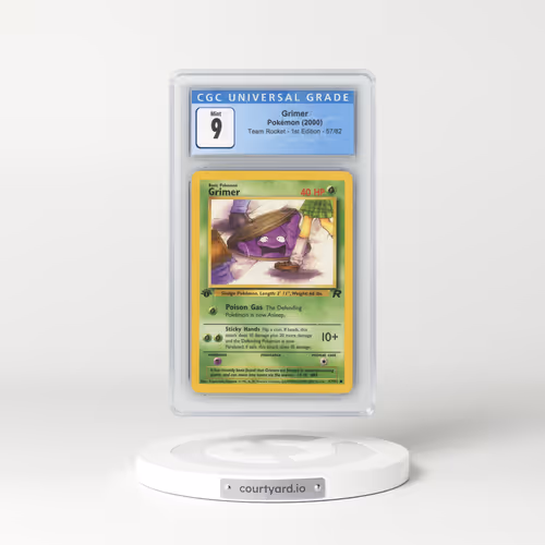 2000 Team Rocket #57/82 Grimer - 1st Edition 1st Edition (CGC 9 MINT)