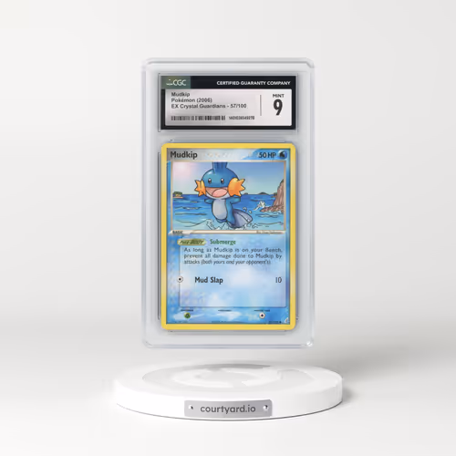 2006 EX Crystal Guardians #57/100 Mudkip (CGC 9 MINT)