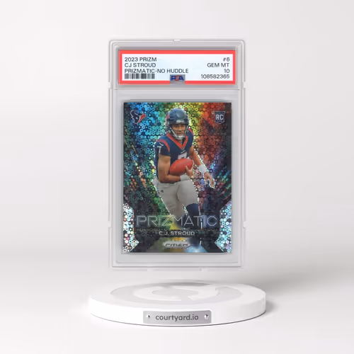 2023 Panini Prizm Prizmatic #6 CJ Stroud - No Huddle (PSA 10 GEM MINT)