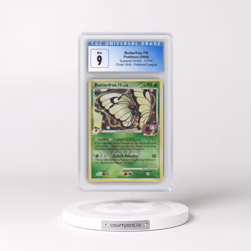 2009 Pokémon Platinum Supreme Victors #17 Butterfree FB - Holo Crosshatch-2010 Pokemon League (CGC 9
