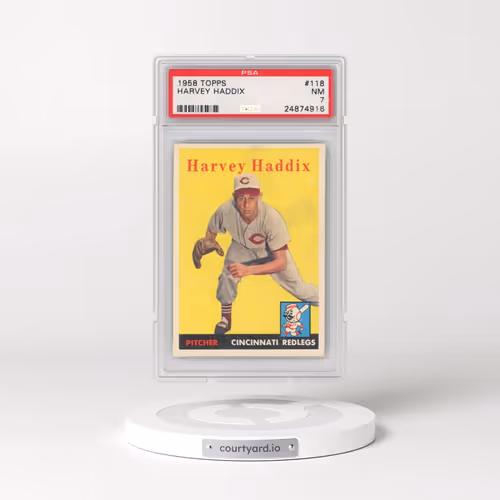 1958 Topps #118 Harvey Haddix (PSA 7 NM)