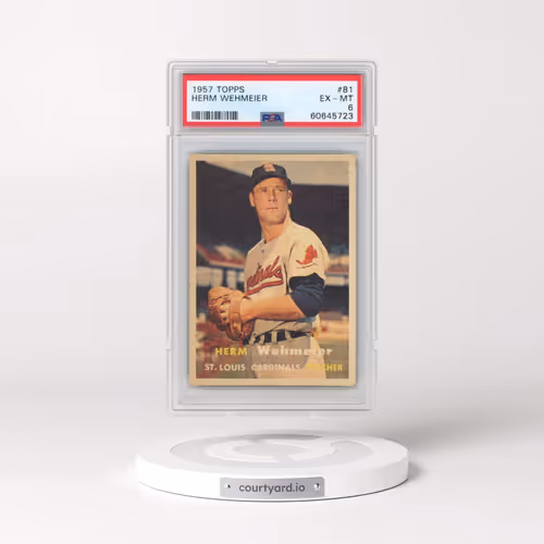 1957 Topps #81 Herm Wehmeier (PSA 6 EX-MT)