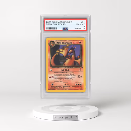 2000 Pokémon Rocket #21 Dark Charizard (PSA 8 NM-MT)