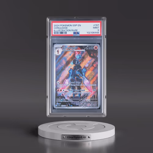 2024 Pokémon Ssp EN-Surging Sparks #197 Ceruledge - Illustration Rare (PSA 9 MINT)