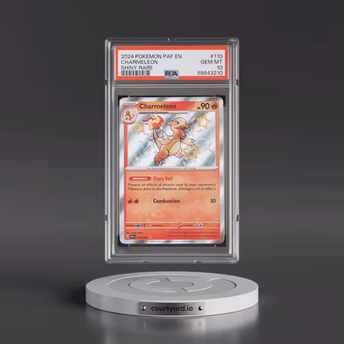 2024 Pokémon Paf EN-Paldean Fates #110 Charmeleon - Shiny Rare (PSA 10 GEM MINT)