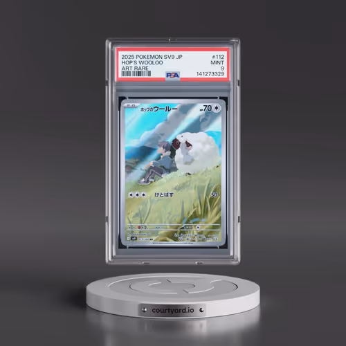 2025 Pokémon SV9-Battle Partners #112 Hop's Wooloo - Art Rare (PSA 9 MINT)