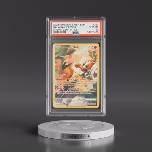 2023 Pokémon Swsh Black Star Promo #283 Galarian Zapdos - Crown Zenith Tins (PSA 10 GEM MINT)
