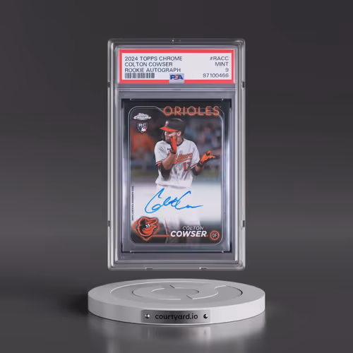 2024 Topps Chrome Rookie Autographs #RACC Colton Cowser (PSA 9 MINT)