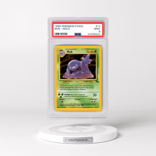 1999 Pokémon Fossil #13 Muk - Holo (PSA 9 MINT)