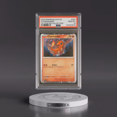 2023 Pokémon Svp EN-SV Black Star Promo #047 Charmander - 151 Poster Collection (PSA 10 GEM MINT)