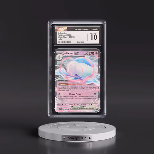 2025 Pokémon Wht EN-White Flare #045 Jellicent EX - Holo (CGC 10 GEM MINT)