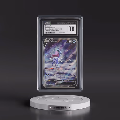 2023 Crown Zenith #GG38/GG70 Suicune V - Galarian Gallery Holo (CGC 10 GEM MINT)