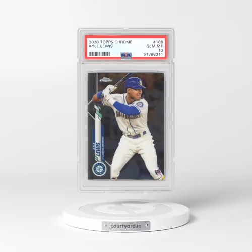2020 Topps Chrome #186 Kyle Lewis (PSA 10 GEM MINT)