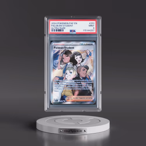 2024 Pokémon Paf EN-Paldean Fates #231 Paldean Student - Ultra Rare (PSA 9 MINT)