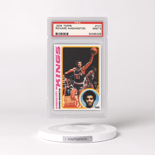 1978 Topps #121 Richard Washington (PSA 9 MINT)