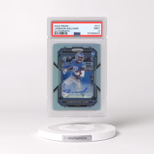 2022 Panini Prizm #311 Jameson Williams - Autograph (PSA 9 MINT)