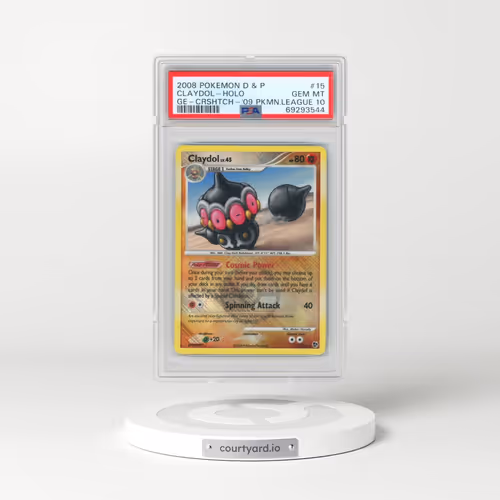 2008 Pokémon Diamond & Pearl Great Encounters #15 Claydol - Holo Crosshatch-2009 Pokemon League (PSA