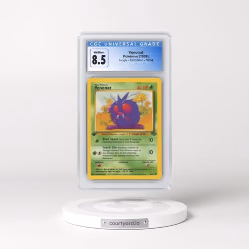 1999 Jungle #63/64 Venonat - 1st Edition 1st Edition (CGC 8.5 NM-MT+)