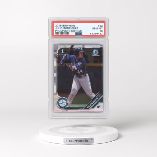 2019 Bowman Prospects Chrome #33 Julio Rodriguez (PSA 10 GEM MINT)