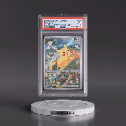 2024 Pokémon Svp EN-SV Black Star Promo #088 Pikachu - Paldea Adventure Chest (PSA 9 MINT)