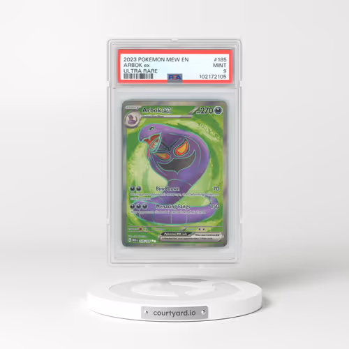 2023 Pokémon Mew EN-151 #185 Arbok EX - Holo Ultra Rare (PSA 9 MINT)