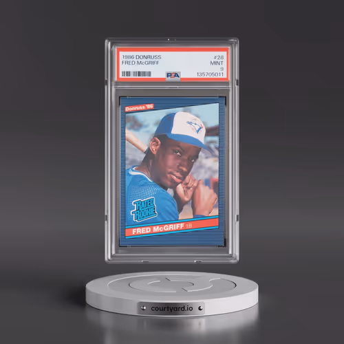 1986 Donruss #28 Fred McGriff (PSA 9 MINT)