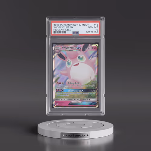 2019 Pokémon Sun & Moon Hidden Fates #42 Wigglytuff GX - Holo (PSA 10 GEM MINT)