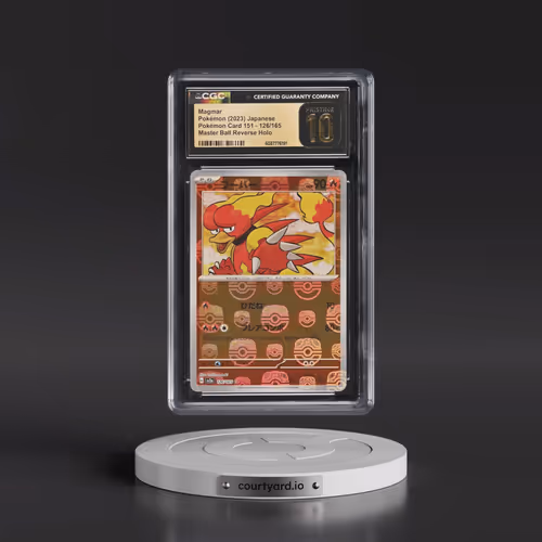 2023 Pokémon Card 151 #126/165 Magmar - Reverse Holo Master Ball (CGC 10 PRISTINE)