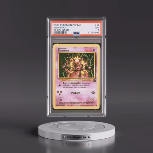 2000 Pokémon Promo Black Star #14 Mewtwo (PSA 7 NM)