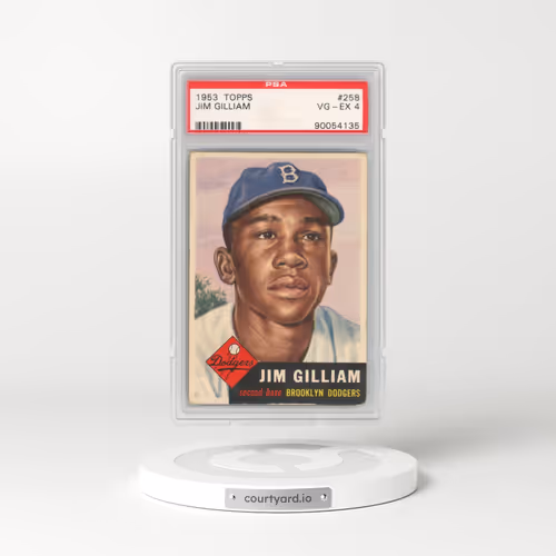 1953 Topps #258 Jim Gilliam (PSA 4 VG-EX)