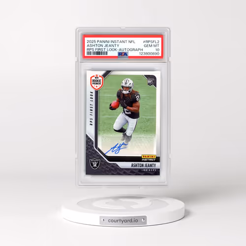 2025 Panini Instant NFL Rps First Look #RPSFL2 Ashton Jeanty - Autograph (PSA 10 GEM MINT)