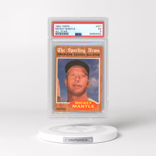 1962 Topps #471 Mickey Mantle - All Star (PSA 5 EX)