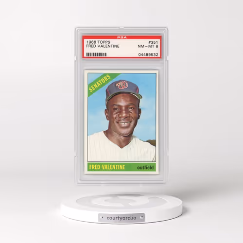 1966 Topps #351 Fred Valentine (PSA 8 NM-MT)