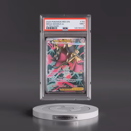 2025 Pokémon Meg EN-Mega Evolution #162 Mega Mawile EX - Holo Ultra Rare (PSA 9 MINT)