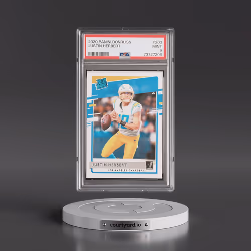 2020 Panini Donruss #303 Justin Herbert (PSA 9 MINT)