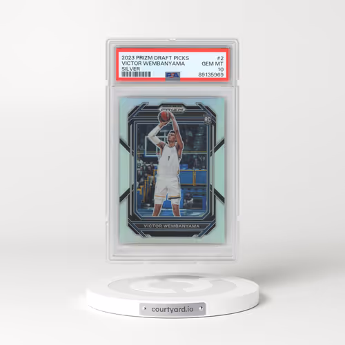 2023 Panini Prizm Draft Picks #2 Victor Wembanyama - Silver Prizm (PSA 10 GEM MINT)
