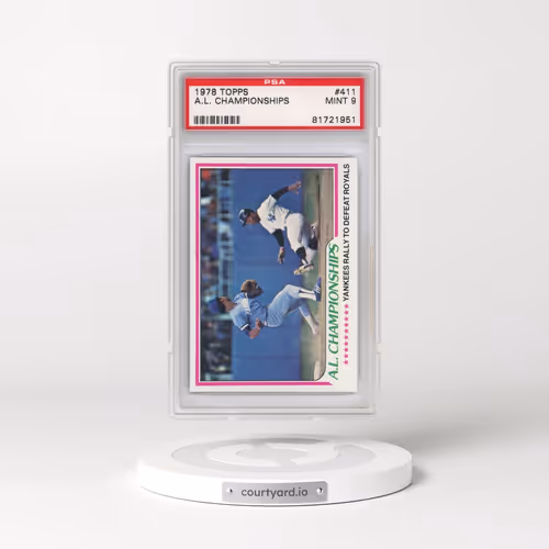 1978 Topps #411 A.L. Championships (PSA 9 MINT)