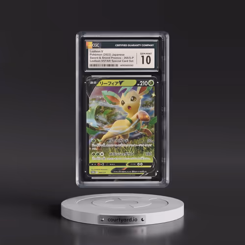 2019 Sword & Shield Promos #268/S-P Leafeon V - Holo Leafeon VSTAR Special Card Set (CGC 10 GEM MINT