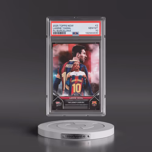 2025-2026 Topps Now FC Barcelona #2 Lamine Yamal (PSA 10 GEM MINT)