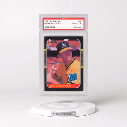1987 Donruss #46 Mark McGwire (PSA 8 NM-MT)