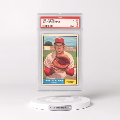 1961 Topps #299 Clay Dalrymple (PSA 7 NM)