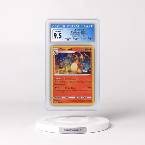2020 Vivid Voltage #025/185 Charizard - Cracked Ice Holo (CGC 10 GEM MINT)