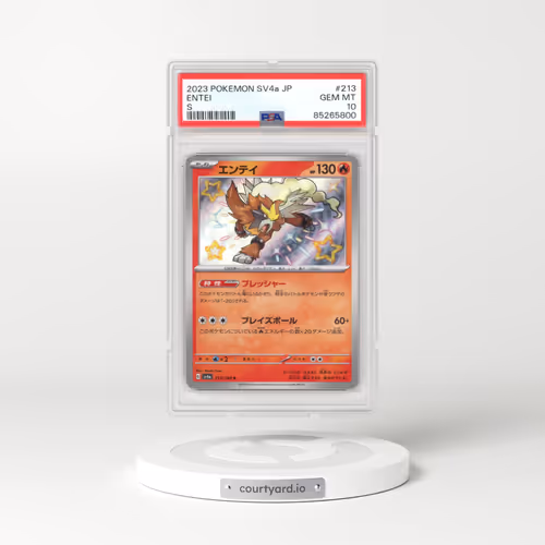 2023 Pokémon Sv4a-Shiny Treasure EX #213 Entei - S (PSA 10 GEM MINT)